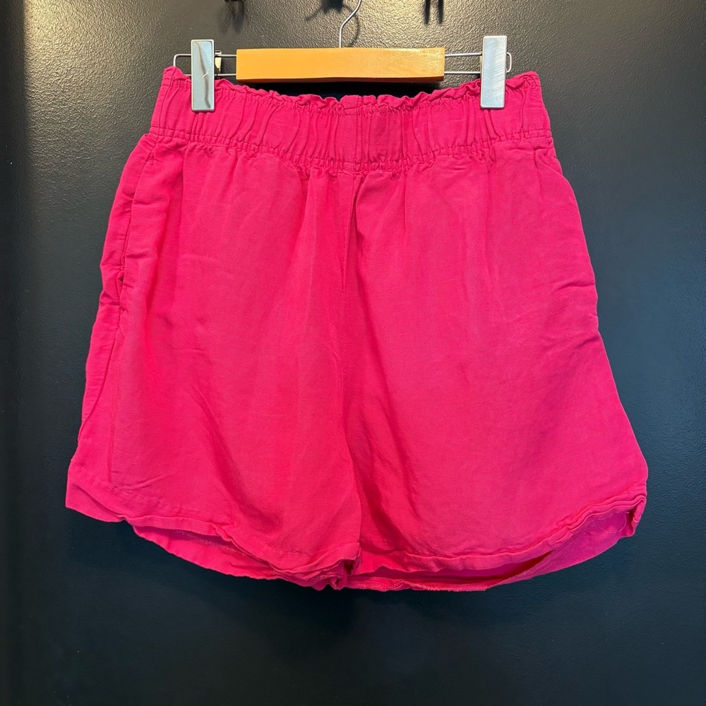 H&M Linen Blend Shorts Pink